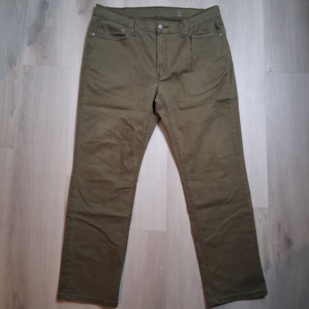 Levi's Jeans 541 Mens 36x32 Olive Green Moisture Wicking Stretch